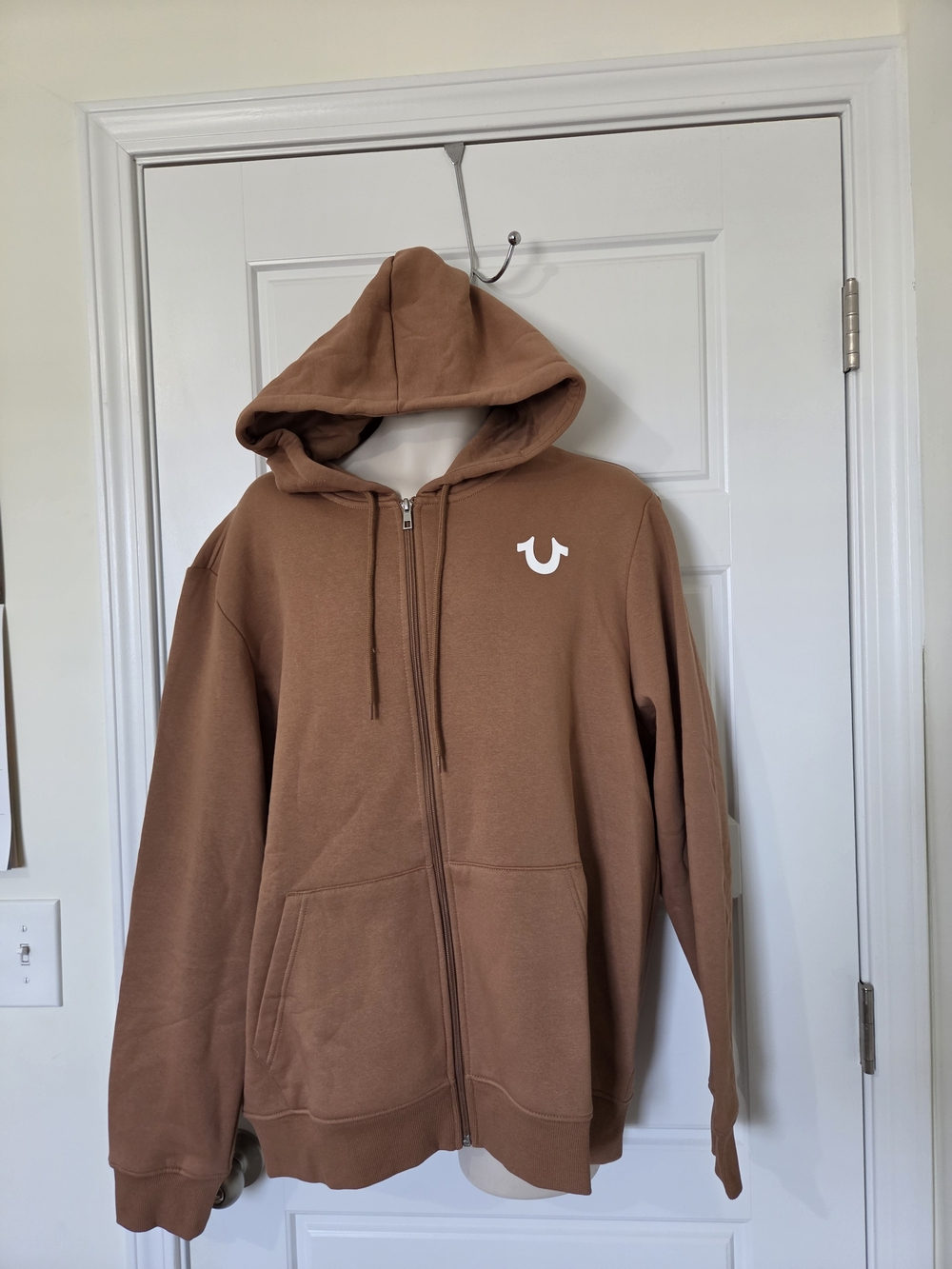 Men's True Religion Oversize TR Buddha Zip Hoodie Size XL NWT